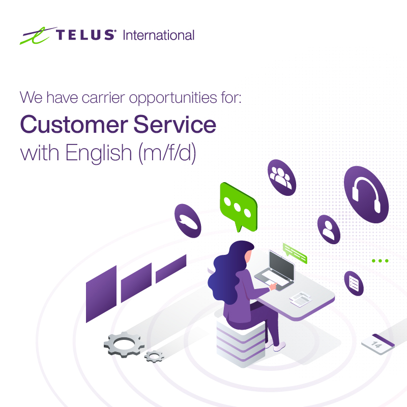 Customer Service Representative with English (m/f/d)