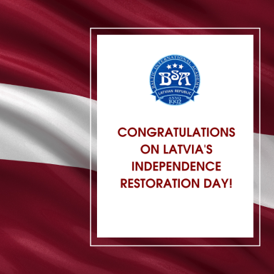 Congratulations on Latvia's Independence Restoration Day!