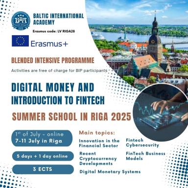 SUMMER SCHOOL in RIGA 2025 