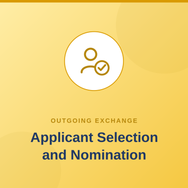 Applicant Selection and Nomination