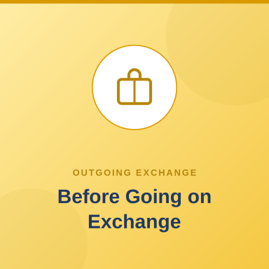 Before Going on Exchange